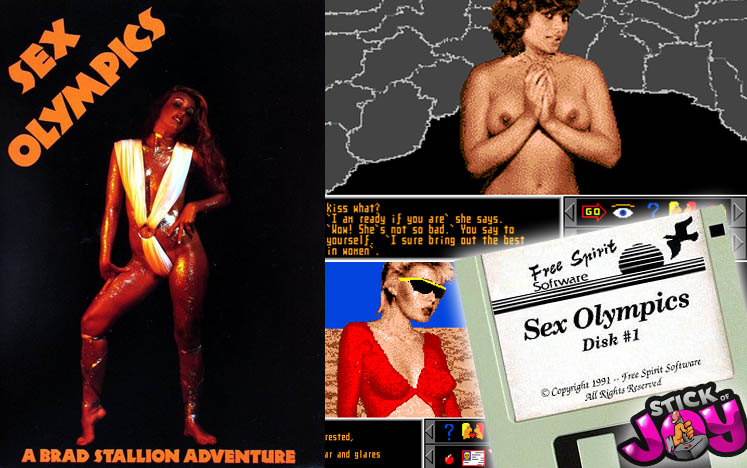 brad stallion retro science fiction adult video game series overview sex olympics 