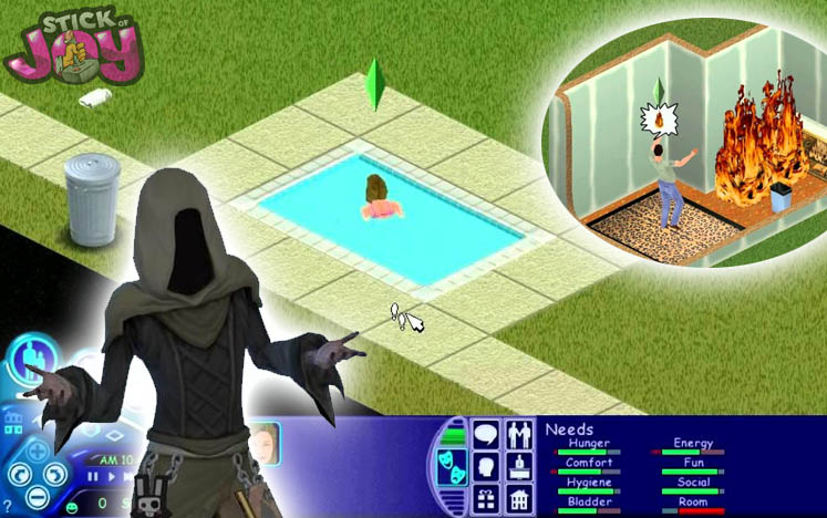 the sims  death by drowning and fire